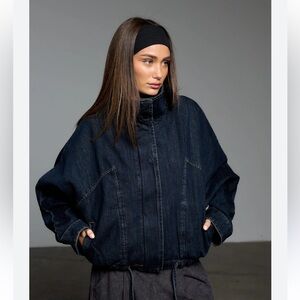 Zara  Denim Batwing Sleeve Jacket